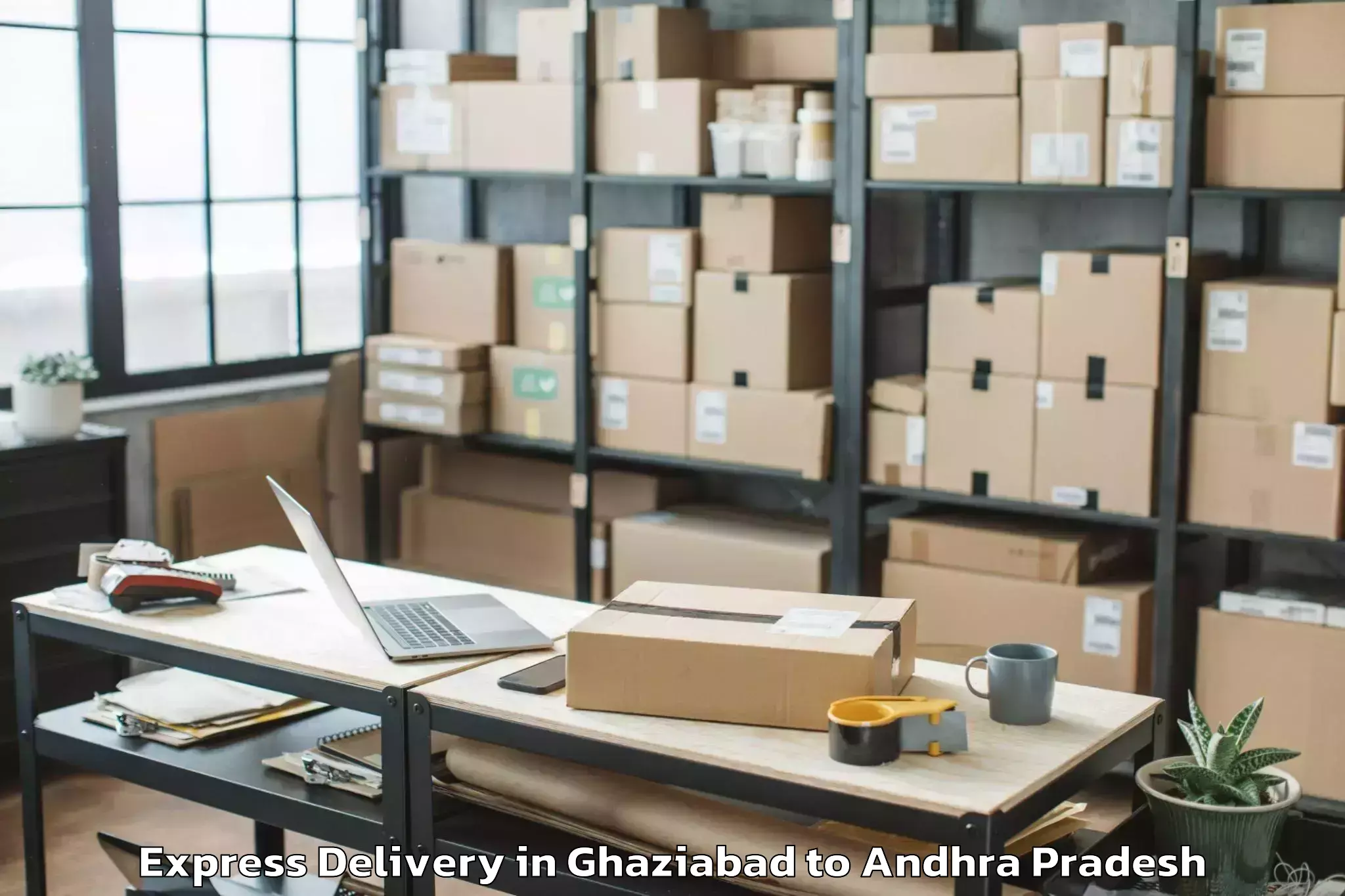 Professional Ghaziabad to Santhabommali Express Delivery